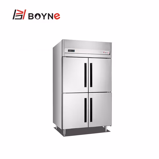 Bandejas de panadería de cuatro puertas Insertar gabinete Congelador Refrigerador