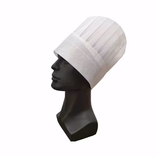 Gorro de chef de color blanco no tejido (NWC001)
