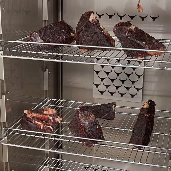 Refrigeradores de maduración, ahorro de energía, carne de res, carne de res, envejecimiento seco, gabinete de carne de res, refrigerador de envejecimiento
